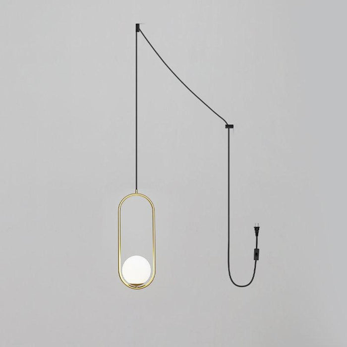 Mila Brass Pendant Swag Light-DWHOME