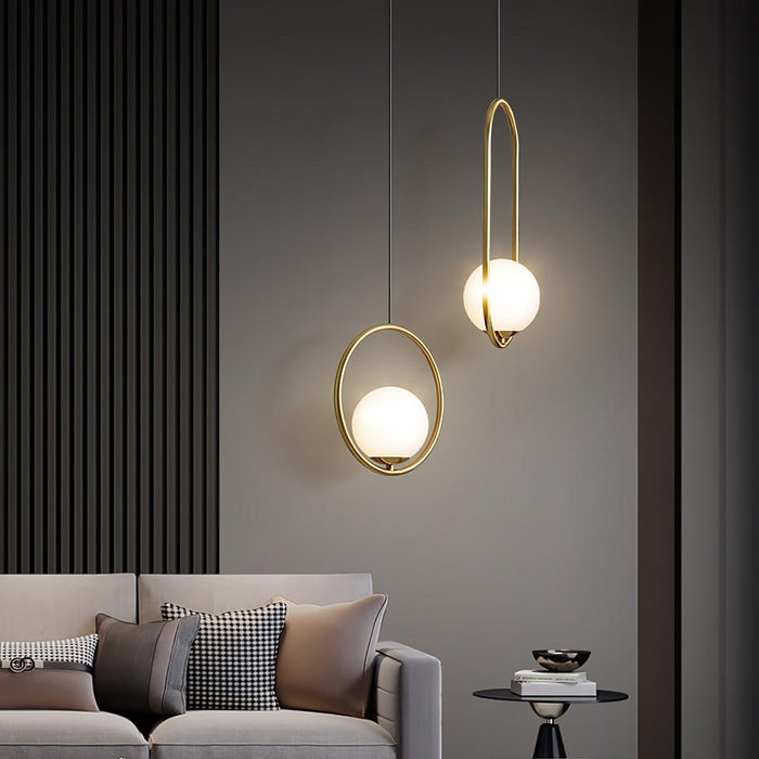 Mila Brass Pendant Light-DWHOME