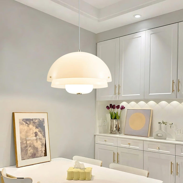 Milk White Layer Pendant Lamp-DWHOME