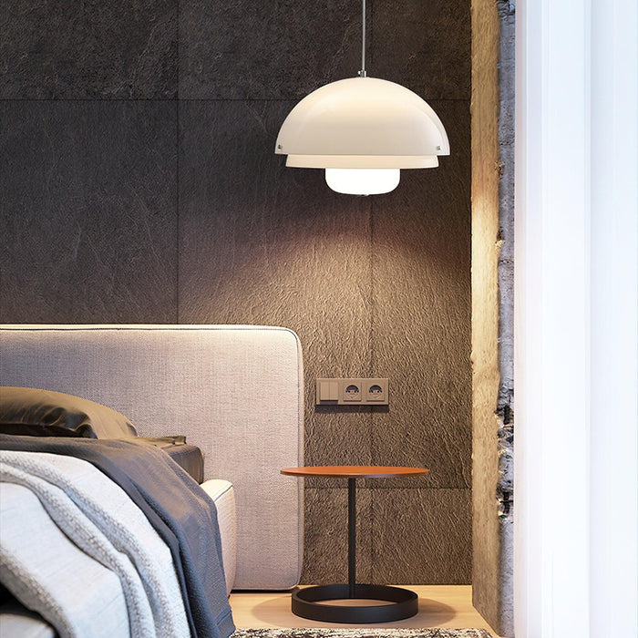 Milk White Layer Pendant Lamp-DWHOME