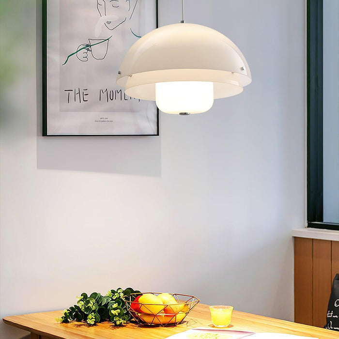 Milk White Layer Pendant Lamp-DWHOME