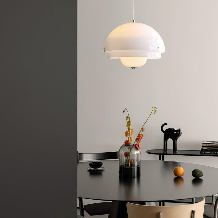 Milk White Layer Pendant Lamp-DWHOME