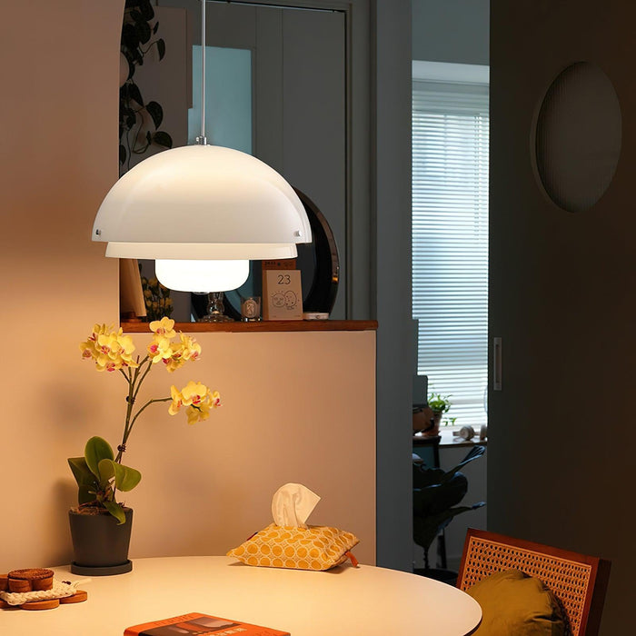 Milk White Layer Pendant Lamp-DWHOME