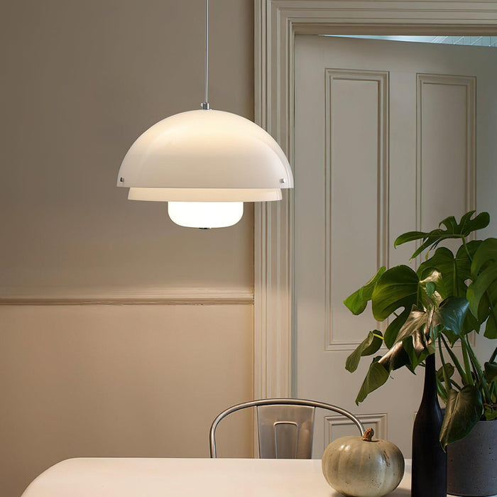 Milk White Layer Pendant Lamp-DWHOME