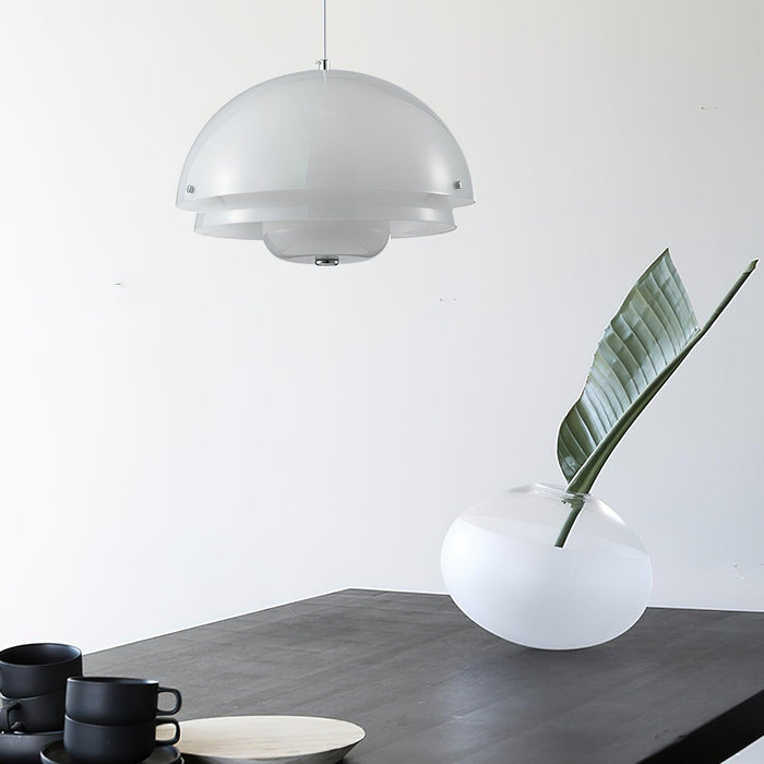 Milk White Layer Pendant Lamp-DWHOME