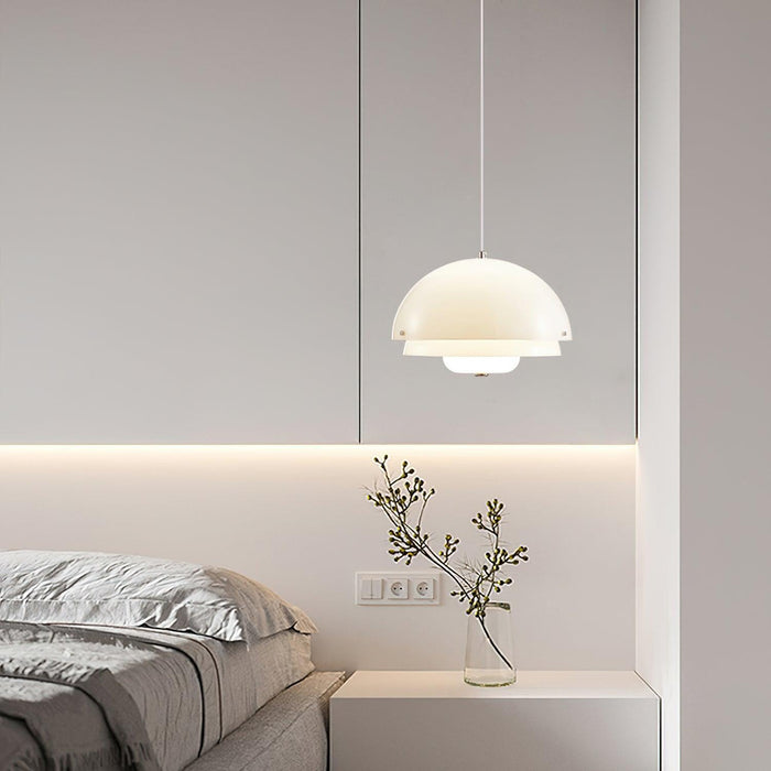 Milk White Layer Pendant Lamp-DWHOME