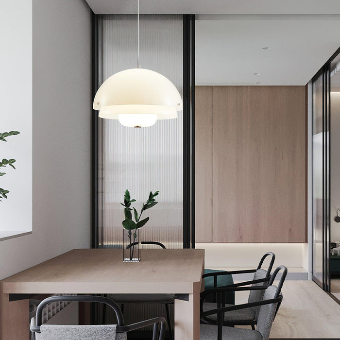 Milk White Layer Pendant Lamp-DWHOME