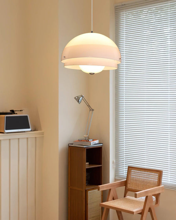 Milk White Layer Pendant Lamp-DWHOME