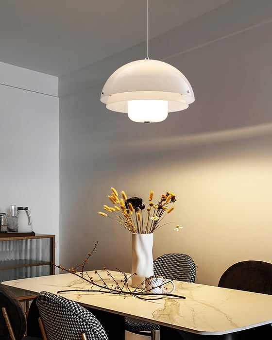 Milk White Layer Pendant Lamp-DWHOME