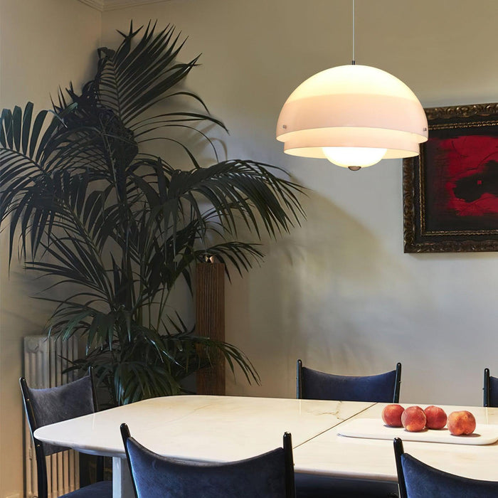 Milk White Layer Pendant Lamp-DWHOME