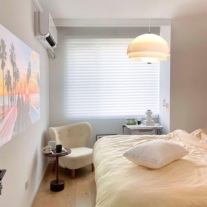 Milk White Layer Pendant Lamp-DWHOME