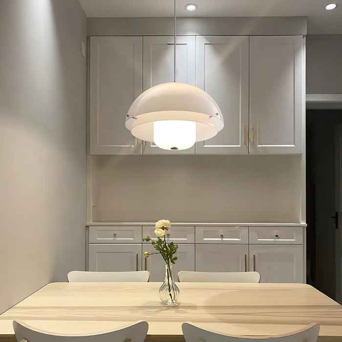 Milk White Layer Pendant Lamp-DWHOME