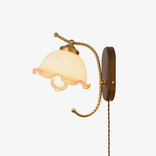 Milky Flower Wall Light-DWHOME