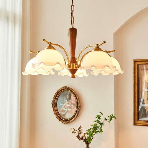 Milky Flower Chandelier-DWHOME