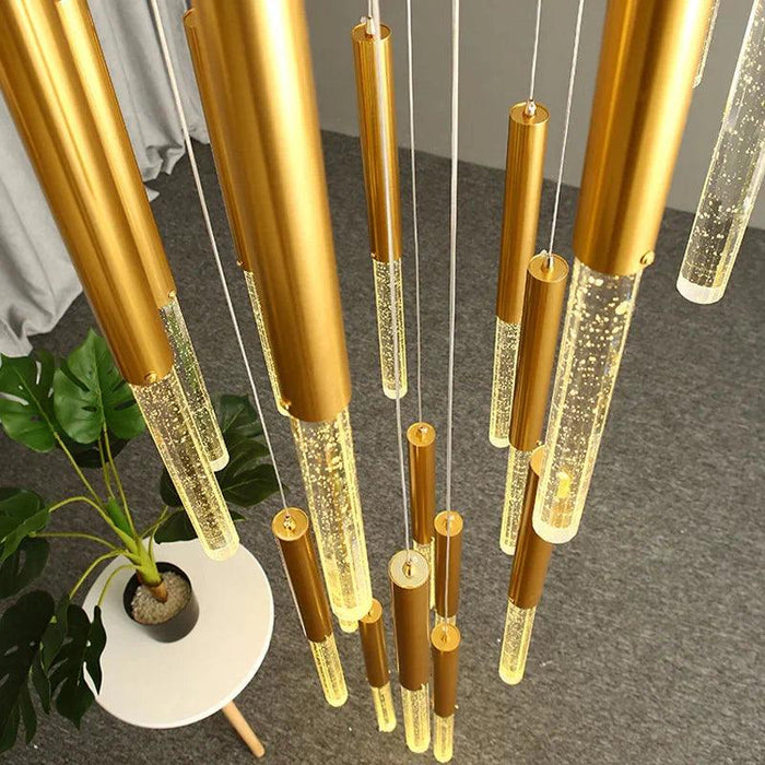 Mina Crystal Entryway Light Fixtures High Ceiling - DWHOME