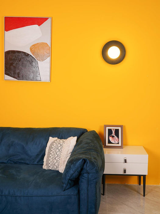 Round Glass Art Wall Lamp - DWHOME