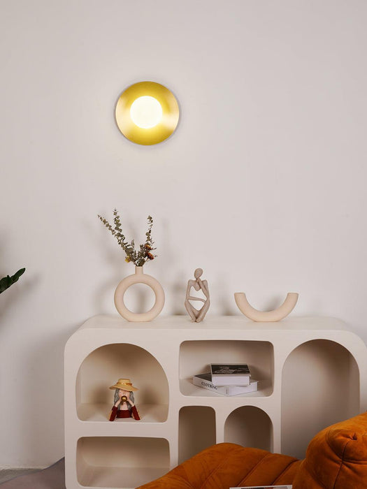 Round Glass Art Wall Lamp - DWHOME