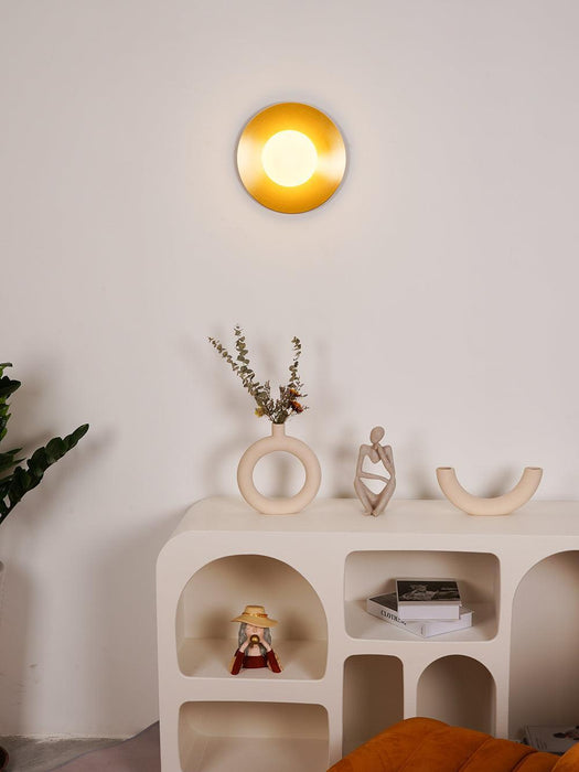 Round Glass Art Wall Lamp - DWHOME