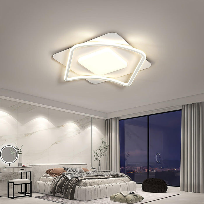 Minimalist Geometry LED Ceiling Light-DWHOME