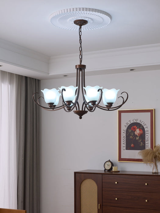 Mireille Floral Chandelier-DWHOME