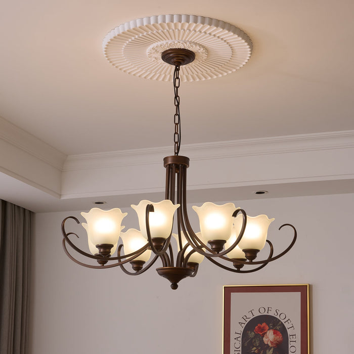 Mireille Floral Chandelier-DWHOME