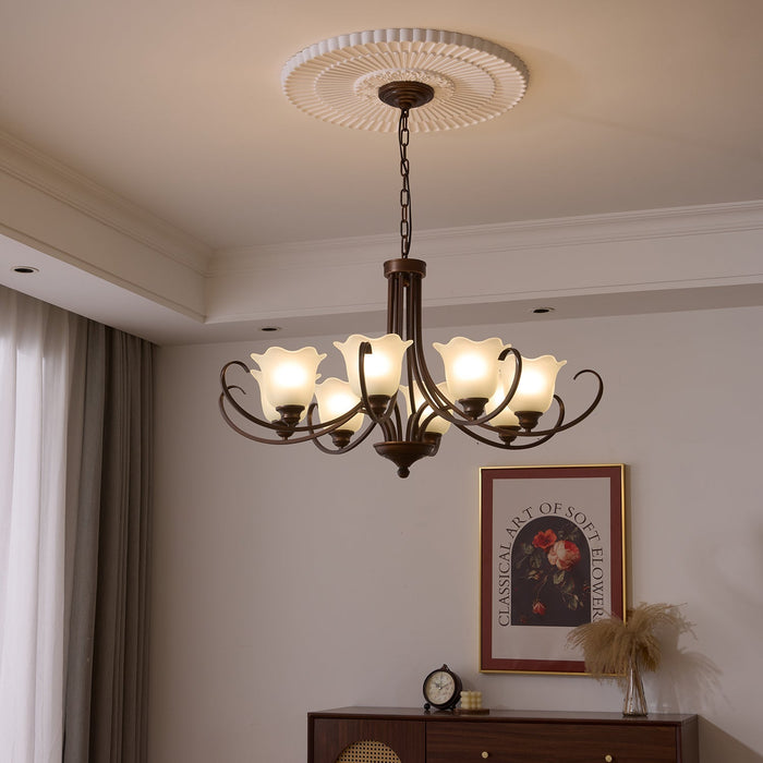 Mireille Floral Chandelier-DWHOME