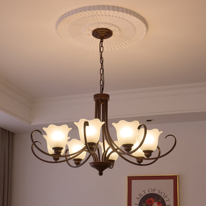 Mireille Floral Chandelier-DWHOME