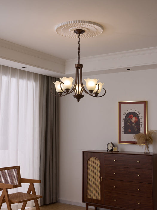 Mireille Floral Chandelier-DWHOME