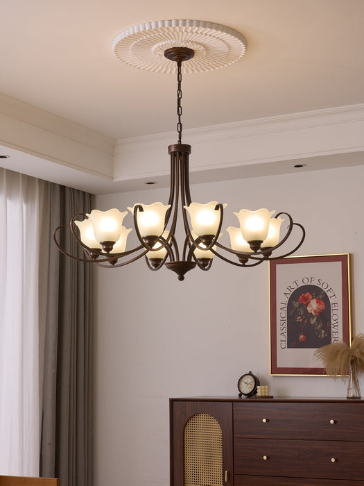 Mireille Floral Chandelier-DWHOME