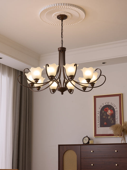 Mireille Floral Chandelier-DWHOME