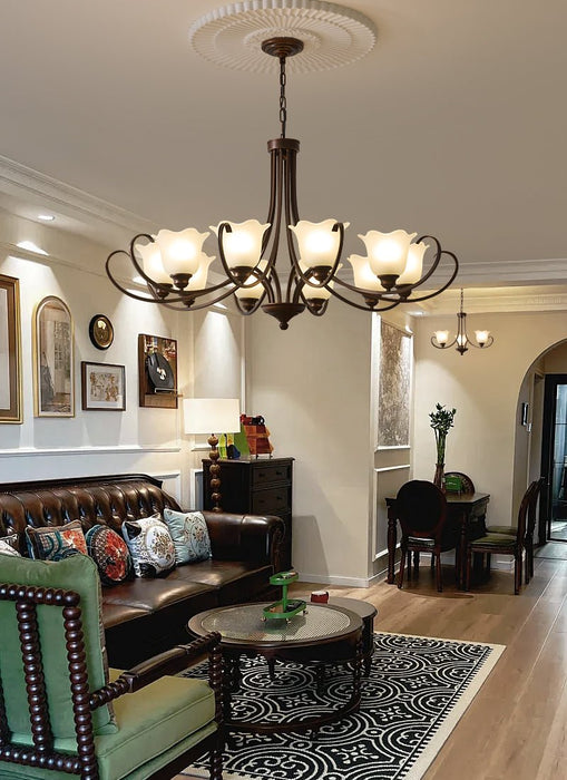 Mireille Floral Chandelier-DWHOME