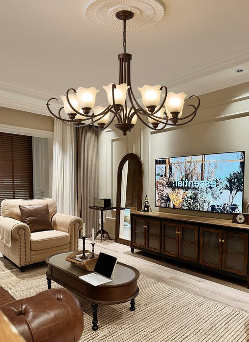 Mireille Floral Chandelier-DWHOME