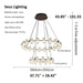 Misty 2-Layer Ring Modern Retro Chandelier - DWHOME