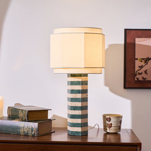 Modari Striped Stone Table Lamp - Vakkerlight