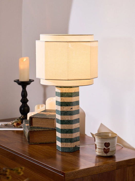 Modari Striped Stone Table Lamp - Vakkerlight