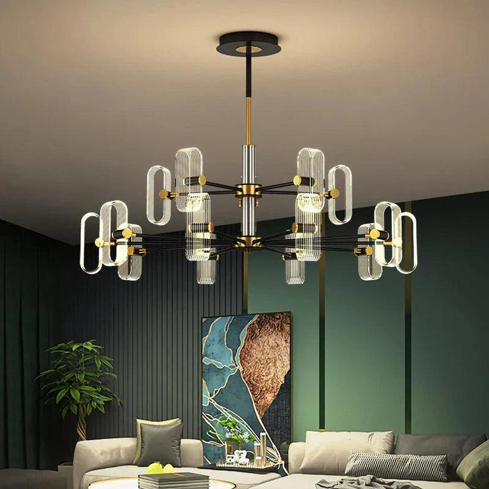 Modern Acrylic Led Chandelier with Remote Control - DWHOME