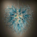 Modern Aqua Blue Glass Chandelier - DWHOME