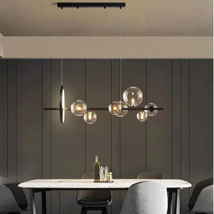 Modern Black Glass Chandelier - DWHOME