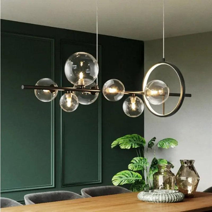 Modern Black Glass Chandelier - DWHOME
