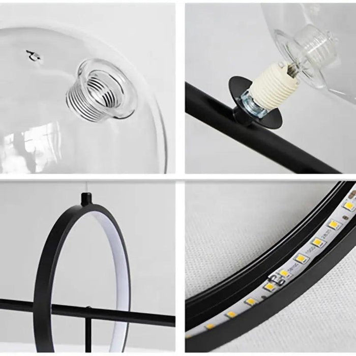 Modern Black Glass Chandelier - DWHOME