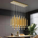 Modern Black & Gold Dining Room Ceiling Fixture-DWHOME