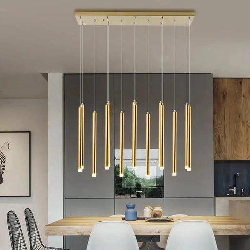 Modern Black & Gold Dining Room Ceiling Fixture-DWHOME