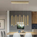 Modern Black & Gold Dining Room Ceiling Fixture-DWHOME