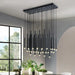 Modern Black & Gold Dining Room Ceiling Fixture-DWHOME