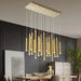 Modern Black & Gold Dining Room Ceiling Fixture-DWHOME