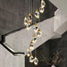 Modern Crystal Chandelier for High Ceiling Living Room-DWHOME