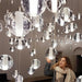Modern Crystal Glass Bubble Chandelier for Foyer-DWHOME