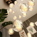 Modern Crystal Glass Bubble Chandelier for Foyer-DWHOME