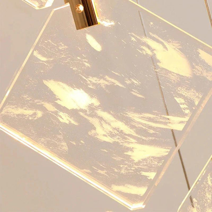 Modern Gold Long Spiral Crystal Chandelier for Staircase - DWHOME