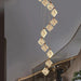 Modern Gold Long Spiral Crystal Chandelier for Staircase - DWHOME